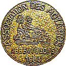 Abbeville motorcycle rally badge from Jean-Francois Helias