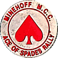 Ace Of Spades motorcycle rally badge from Jean-Francois Helias
