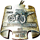 Adler motorcycle rally badge from Jean-Francois Helias
