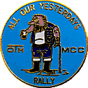 All Our Yesterdays motorcycle rally badge