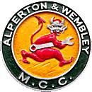 Alperton and Wembley motorcycle club badge from Jean-Francois Helias
