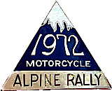 Alpine motorcycle rally badge from Jean-Francois Helias