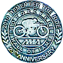 AMA Remember the Ride motorcycle run badge from Jean-Francois Helias