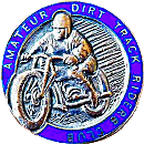 Amateur Dirt Track Riders motorcycle club badge from Jean-Francois Helias
