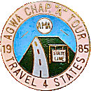 AMA Travel motorcycle run badge from Jean-Francois Helias