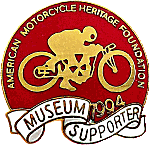 AMHF Museum Supporter motorcycle club badge from Jean-Francois Helias