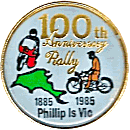 Anniversary (Oz) motorcycle rally badge from Jean-Francois Helias