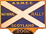 Ariel Scotland motorcycle rally badge from Jean-Francois Helias