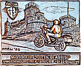 Assisi motorcycle rally badge from Jean-Francois Helias