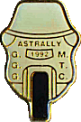 Astrally motorcycle rally badge from Russ Shand