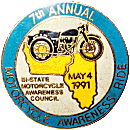 Awareness Ride motorcycle run badge from Jean-Francois Helias