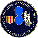 Banyoles motorcycle rally badge from Jean-Francois Helias