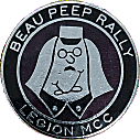 Beau Peep motorcycle rally badge from Mike Hull