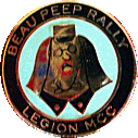 Beau Peep motorcycle rally badge from Peter Flintoff
