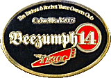 Beezumph motorcycle rally badge from Jean-Francois Helias