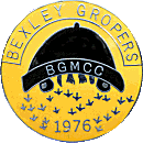 Bexley Gropers motorcycle rally badge from Jean-Francois Helias