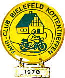 Bielefeld motorcycle rally badge from Jean-Francois Helias