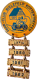Bielefeld motorcycle rally badge from Jean-Francois Helias