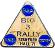 Big 3 motorcycle rally badge from Les Hobbs