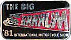 Big Brrrum motorcycle show badge from Jean-Francois Helias