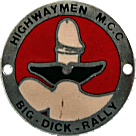 Big Dick motorcycle rally badge