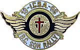 Bikers Cross Son motorcycle rally badge from Jean-Francois Helias