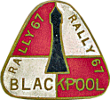Blackpool motorcycle rally badge from Ben Crossley