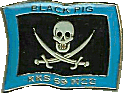 Black Pig motorcycle rally badge from Stefan Gats