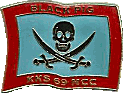 Black Pig motorcycle rally badge from Stefan Gats