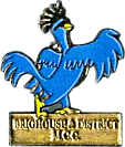 Blue Cock motorcycle rally badge from Alan Kitson