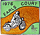 BMF Earls Court motorcycle show badge from Jean-Francois Helias