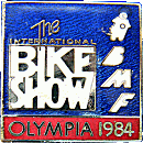 BMF Olympia motorcycle show badge from Jean-Francois Helias