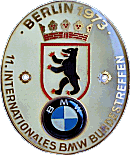 BMW Bundestreffen Berlin motorcycle rally badge from Jean-Francois Helias