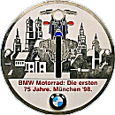 BMW Munchen motorcycle rally badge from Jean-Francois Helias