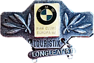 BMW Touristik Longleat motorcycle rally badge from Jean-Francois Helias