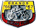 Brands Hatch motorcycle race badge from Jean-Francois Helias