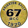 Brighton motorcycle rally badge from Johnny Croxson