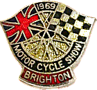 Brighton MC motorcycle show badge from Jean-Francois Helias