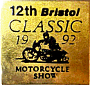 Bristol Classic motorcycle show badge from Jean-Francois Helias