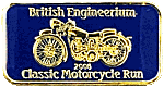 British Engineerium motorcycle run badge from Jean-Francois Helias