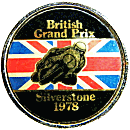 British GP motorcycle race badge from Jean-Francois Helias