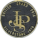 British GP motorcycle race badge from Patrick Servanton