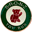 BRONZ Toy Run motorcycle run badge from Jean-Francois Helias