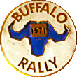 Buffalo motorcycle rally badge