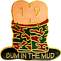 Bum In The Mud motorcycle rally badge from Jean-Francois Helias