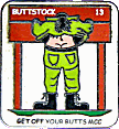 Buttstock motorcycle rally badge from Jean-Francois Helias