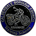 Caulderdale motorcycle scheme badge