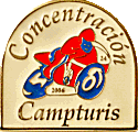 Campturis motorcycle rally badge from Jean-Francois Helias