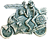 Caracoltreffen motorcycle rally badge from Jean-Francois Helias