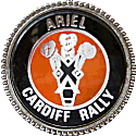 Cardiff motorcycle rally badge